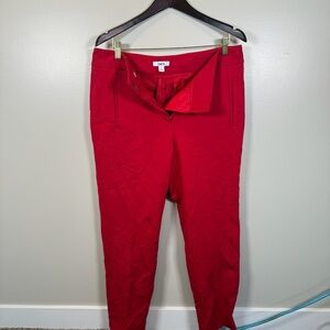 BAR III Women's Compression Casual Trouser Pants Size 12 In Red